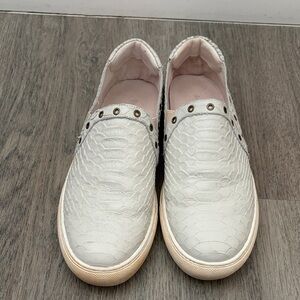 Women's White Slip-On Shoes